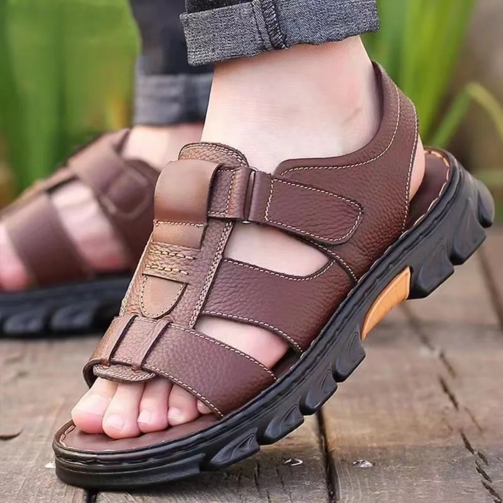 Durable Wear-Resistant Men's Sandals Waterproof Anti Slip Beach Shoes PVC Adjustable Sandals Shoes Outdoor
Durable Wear-Resistant Men's Sandals Waterproof Anti Slip Beach Shoes PVC Adjustable Sandals Shoes Outdoor