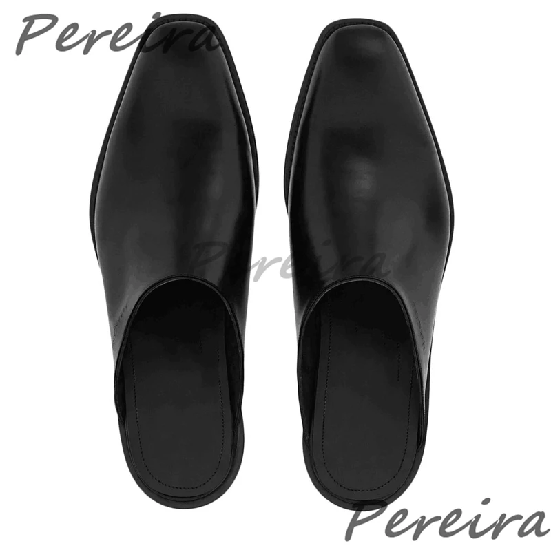Men's Genuine Leather Half Slippers Black Camel Square Toe Slip On Flat Mules High-Quality Handmade Summer Trendy Flip Flops
Men's Genuine Leather Half Slippers Black Camel Square Toe Slip On Flat Mules High-Quality Handmade Summer Trendy Flip Flops