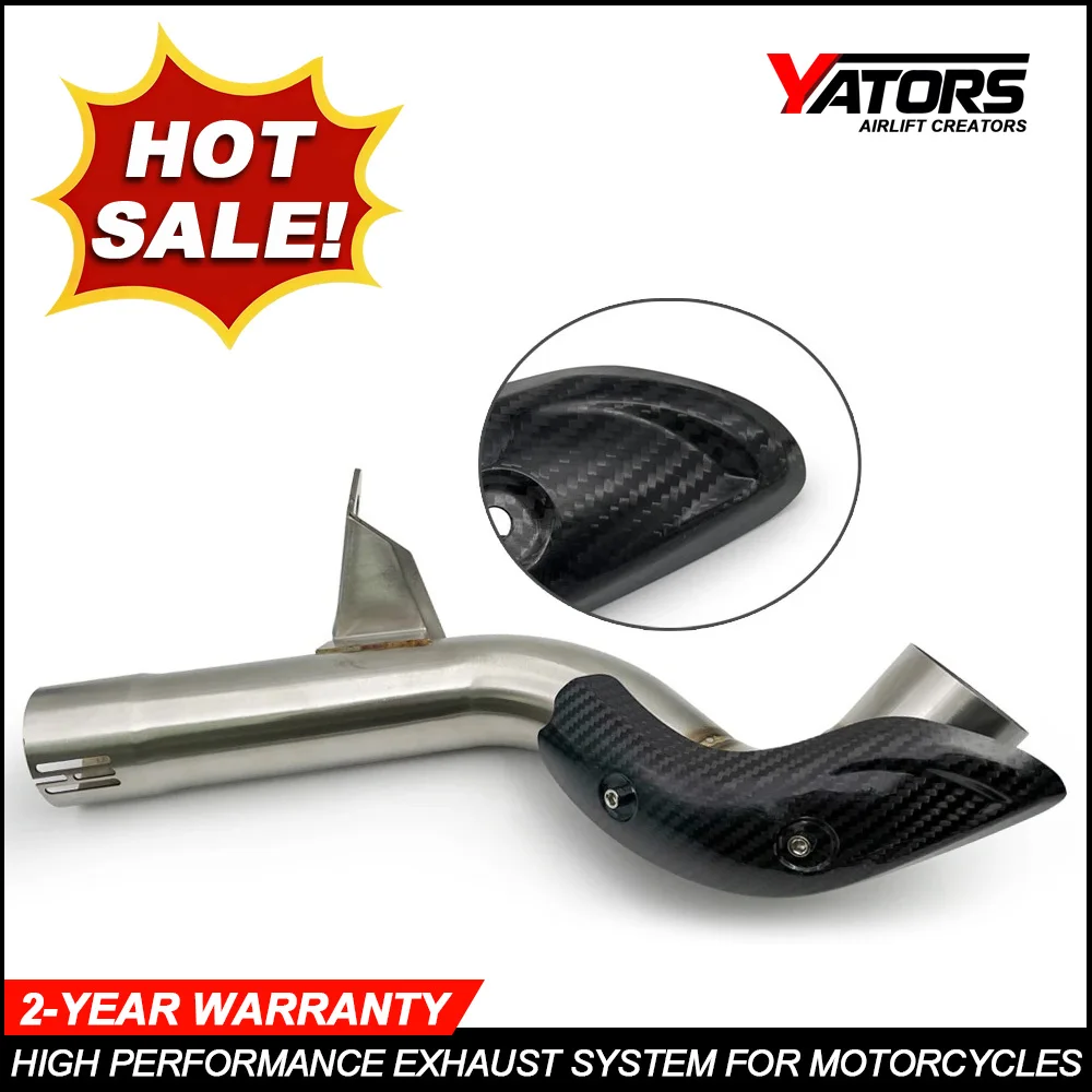 For BMW F750GS F850GS ADV 2018-2022 YATORS F750 F850 GS Exhaust Pipe With Anti-Scald Cover Motorcycle Slip-On Link Middle Pipe
For BMW F750GS F850GS ADV 2018-2022 YATORS F750 F850 GS Exhaust Pipe With Anti-Scald Cover Motorcycle Slip-On Link Middle Pipe
