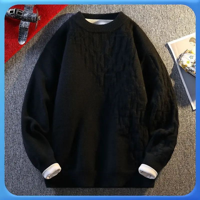 Young Men's round Ne Knitted Sweater Design Base Layer irt for Autumn Winter Faionable Versatile Long Sve Top
Young Men's round Ne Knitted Sweater Design Base Layer irt for Autumn Winter Faionable Versatile Long Sve Top