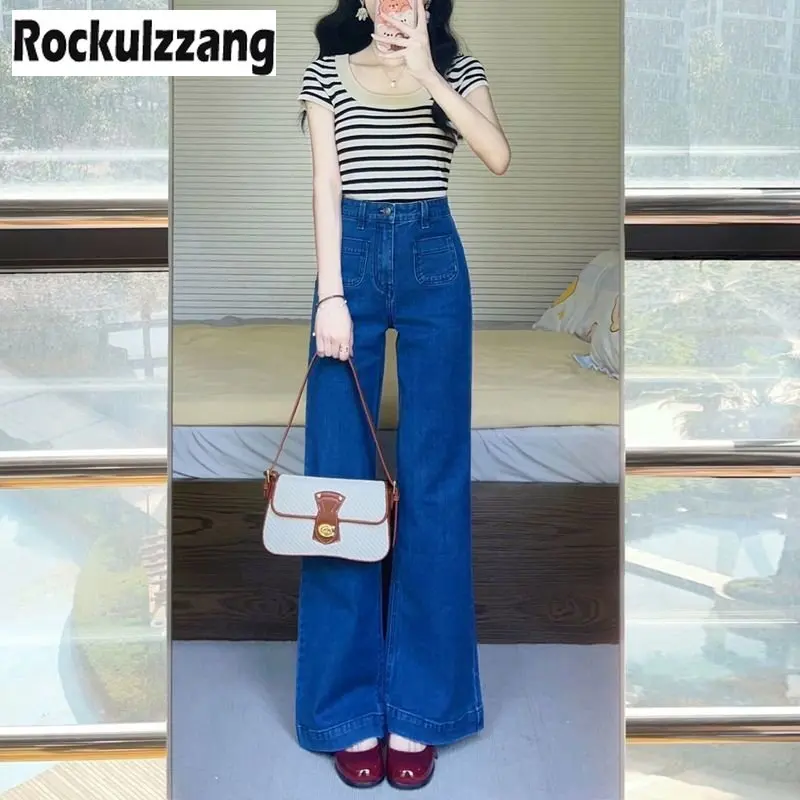High Waist Slim Leg Flare Jeans Denim Pant with Front Cute Small Pocket Slight Bootcut Bell Bottom Women plus size korean y2k
High Waist Slim Leg Flare Jeans Denim Pant with Front Cute Small Pocket Slight Bootcut Bell Bottom Women plus size korean y2k