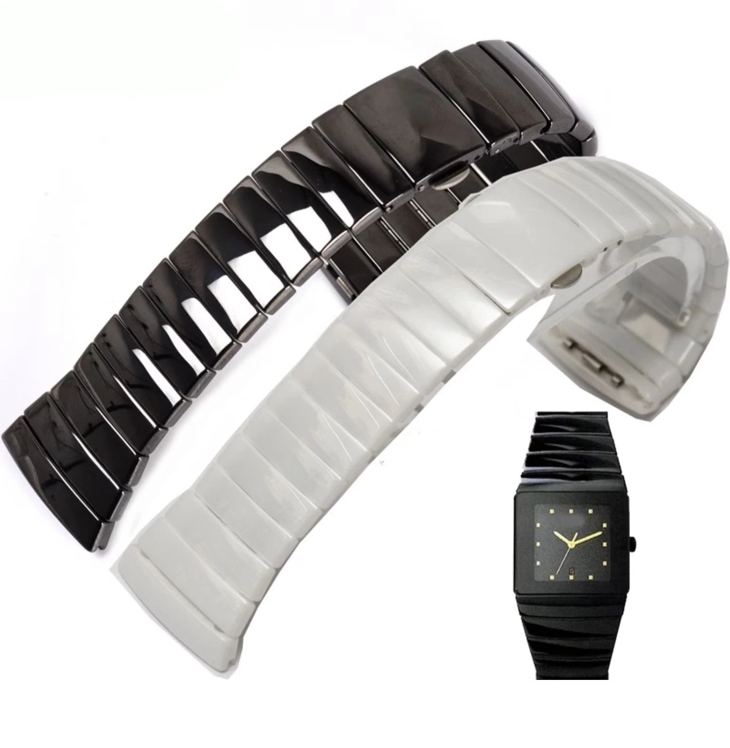 High Quality Ceramic Watch Strap For Rado Sintra Series Watchband Black Ceramic Bracelet Women Men 17mm 29mm 26mm
High Quality Ceramic Watch Strap For Rado Sintra Series Watchband Black Ceramic Bracelet Women Men 17mm 29mm 26mm