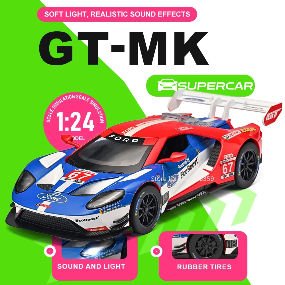 1:24 Scale GT-MK GT Sports Car Model Toys Alloy Diecast Ornament Supercars Shock Absorption Sound Light Doors Opened Collections
1:24 Scale GT-MK GT Sports Car Model Toys Alloy Diecast Ornament Supercars Shock Absorption Sound Light Doors Opened Collections