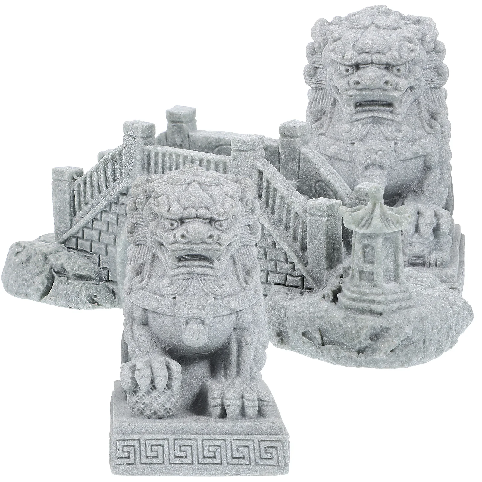 1Set Hand Carved Sandstone Bridge Lion Statue Ornament for Indoor Bonsai Decoration Landscape Sculpture
1Set Hand Carved Sandstone Bridge Lion Statue Ornament for Indoor Bonsai Decoration Landscape Sculpture