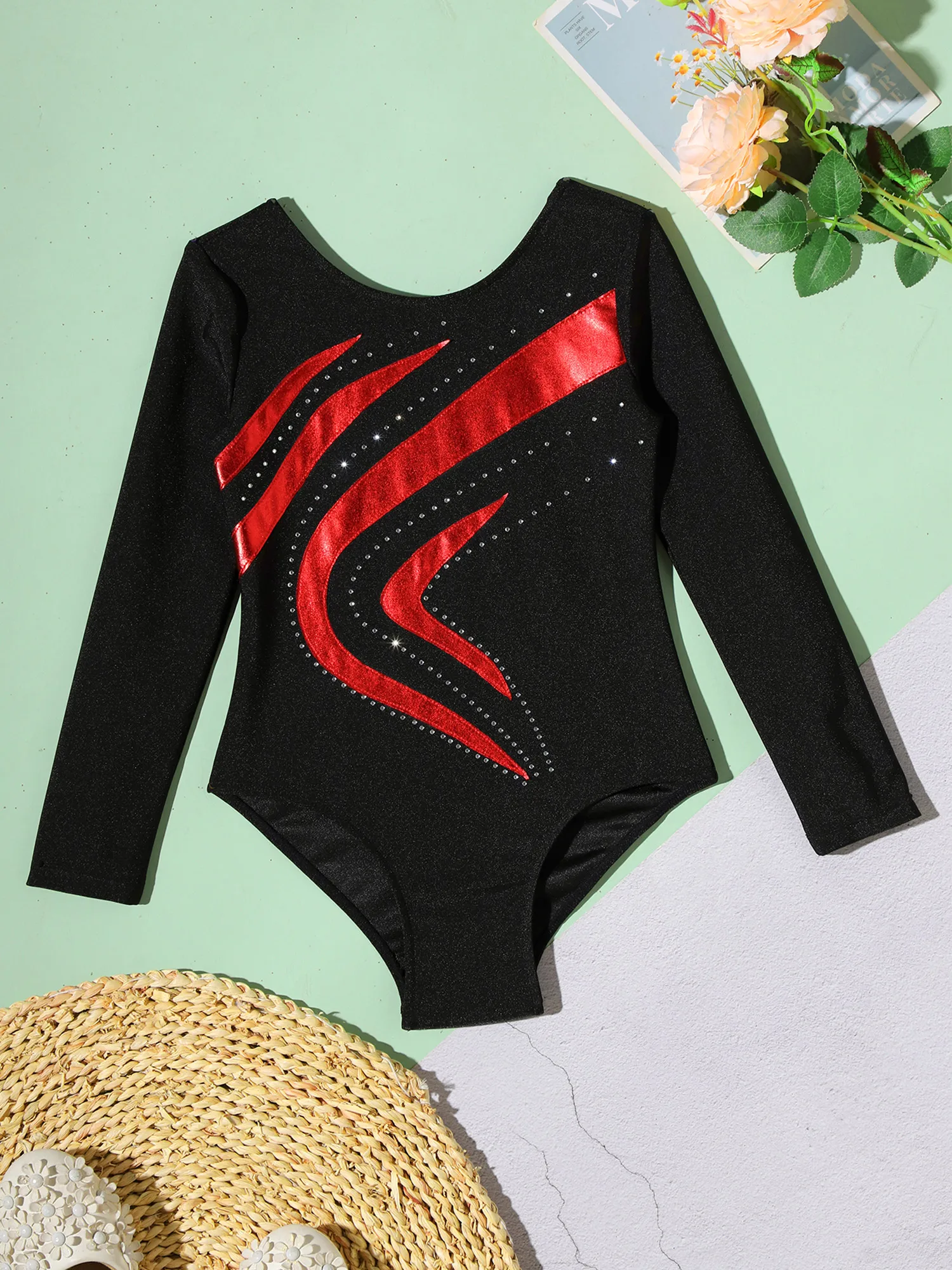 Girl Shiny Rhinestone Figure Skating Yoga Bodysuit Dancewear Kids Ballet Dance Leotard Rhythmic Gymnastics Jumpsuit Long Sleeve
Girl Shiny Rhinestone Figure Skating Yoga Bodysuit Dancewear Kids Ballet Dance Leotard Rhythmic Gymnastics Jumpsuit Long Sleeve