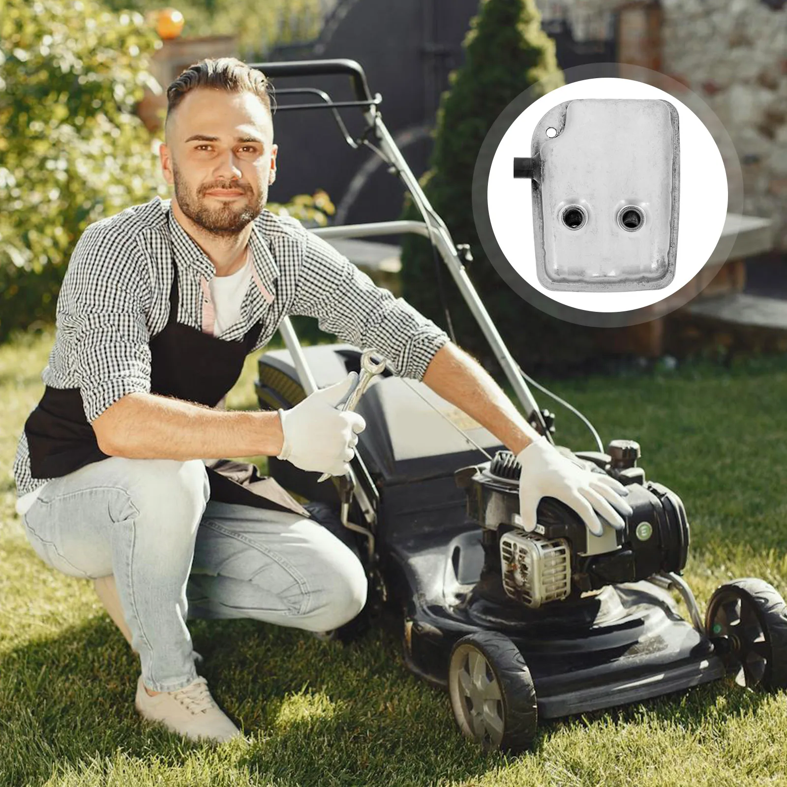 Exhaust Muffler for 543 543r 543rs 536r Lawn Mower Noise Reduction Easy Installation Replacement Part ATV
Exhaust Muffler for 543 543r 543rs 536r Lawn Mower Noise Reduction Easy Installation Replacement Part ATV