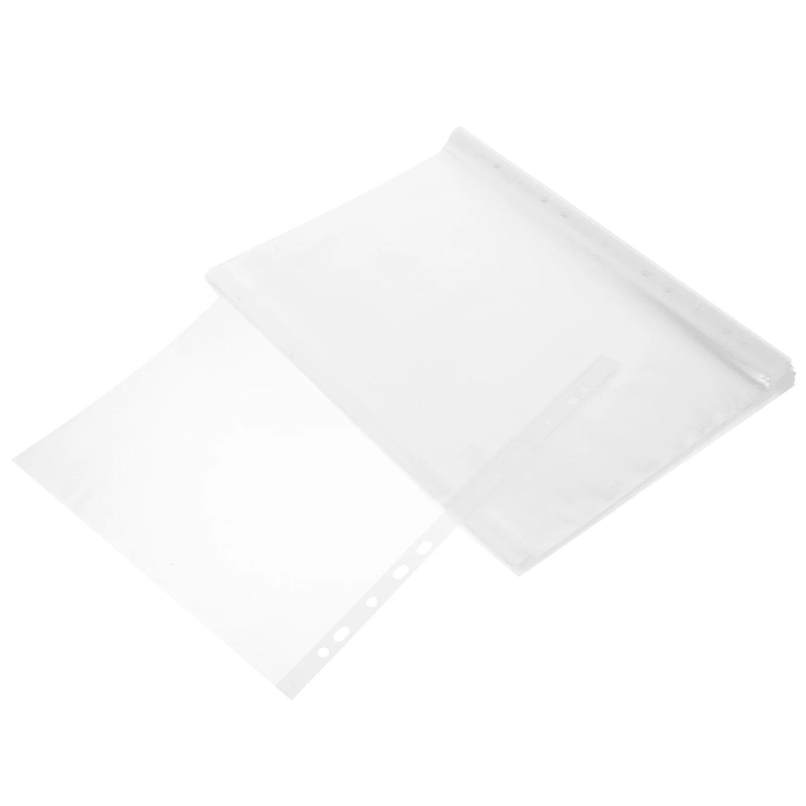 200 Pcs A4 Loose Leaf Document Bag Zipper Punch Pockets Clear Folders Strong File Protectors for Office Photos Documents
200 Pcs A4 Loose Leaf Document Bag Zipper Punch Pockets Clear Folders Strong File Protectors for Office Photos Documents