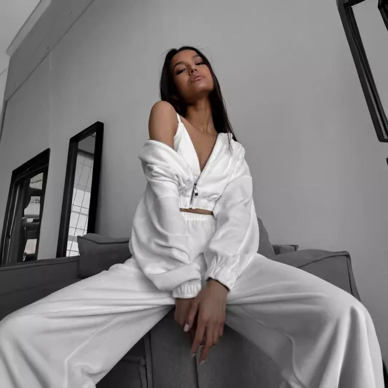 Fall Winter Women's Fashion Hooded Stand Collar Sweatshirt Set Casual Loose Fit Two Piece Streetwear Lounge Gym Ourdoor Outfit
Fall Winter Women's Fashion Hooded Stand Collar Sweatshirt Set Casual Loose Fit Two Piece Streetwear Lounge Gym Ourdoor Outfit