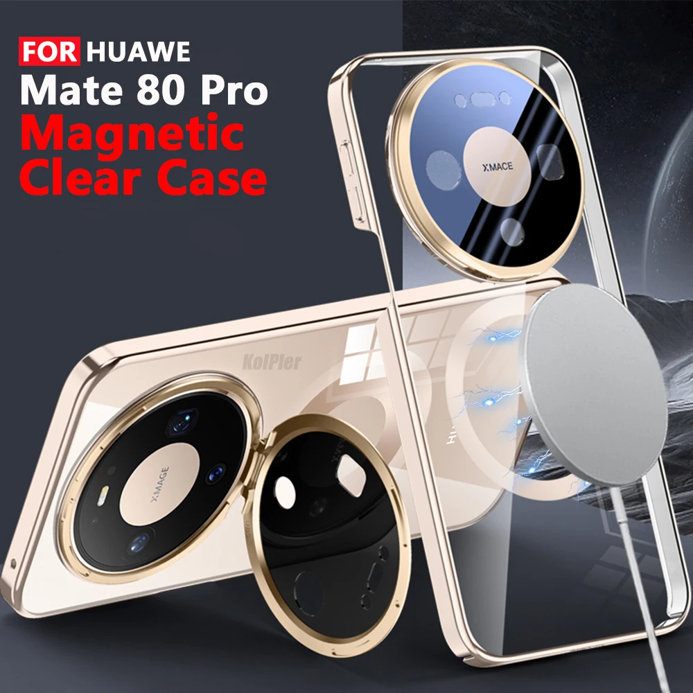 Transparent Magnetic Phone Case for Huawei Mate 80 Pro Ultra-Slim Clear Protective Cover with Rotatable Camera Lens Stand Magnet
Transparent Magnetic Phone Case for Huawei Mate 80 Pro Ultra-Slim Clear Protective Cover with Rotatable Camera Lens Stand Magnet