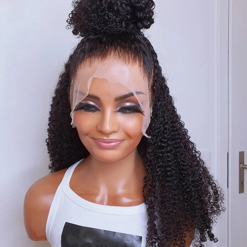 Glueless Preplucked Soft 26" 180%Density Long Kinky Curly Black Deep Lace Front Wigs For Women Baby Hair Heat Resistant Daily
Glueless Preplucked Soft 26" 180%Density Long Kinky Curly Black Deep Lace Front Wigs For Women Baby Hair Heat Resistant Daily