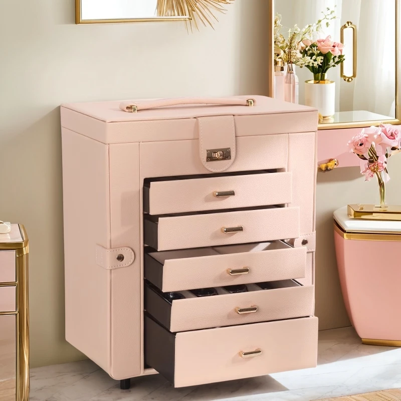 2024 Premium European Princess Jewelry Box, Multi-Layer Organizer for Necklaces, Rings, Watches, Handheld Storage Case
2024 Premium European Princess Jewelry Box, Multi-Layer Organizer for Necklaces, Rings, Watches, Handheld Storage Case