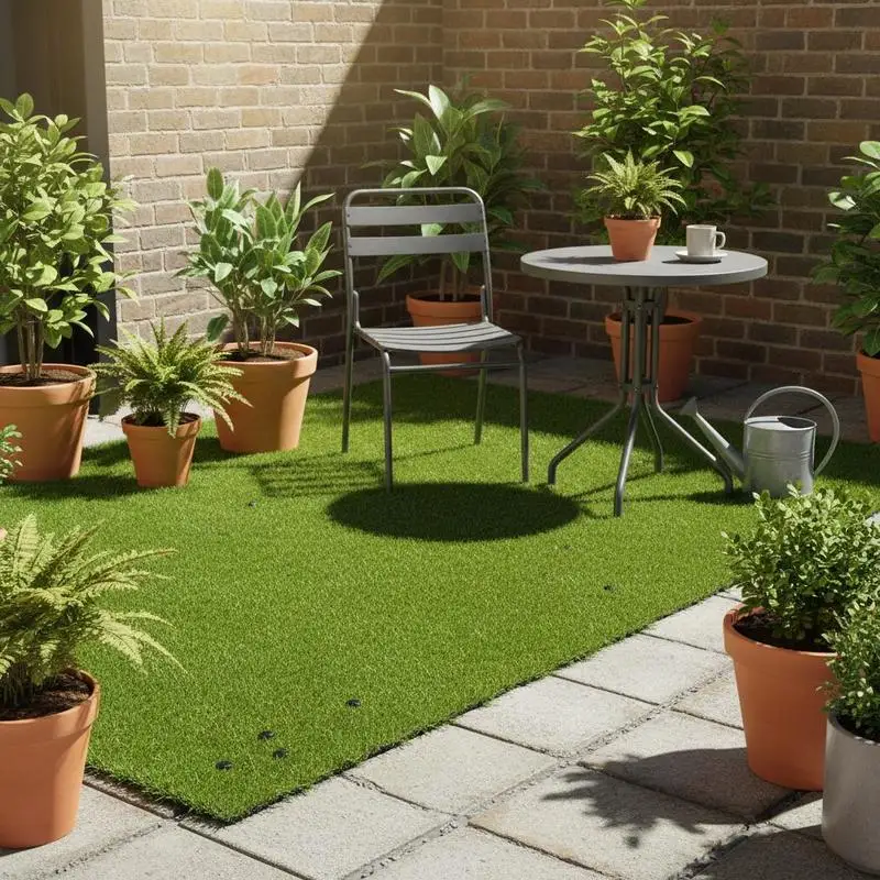 Synthetic Turf 4' x 6' Rug For Patio Lawn Dog Area, Thick Pile Height Drainage Holes Easy Maintenance Multi-Purpose Home Entryway Floor Covering Outdoor Decoration Mat
Synthetic Turf 4' x 6' Rug For Patio Lawn Dog Area, Thick Pile Height Drainage Holes Easy Maintenance Multi-Purpose Home Entryway Floor Covering Outdoor Decoration Mat