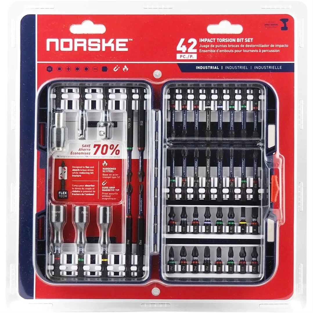 42pcs Screwdriver Bit Set, Impact Torsion Bits with Magnetic Holder, PH SQ TORX
42pcs Screwdriver Bit Set, Impact Torsion Bits with Magnetic Holder, PH SQ TORX