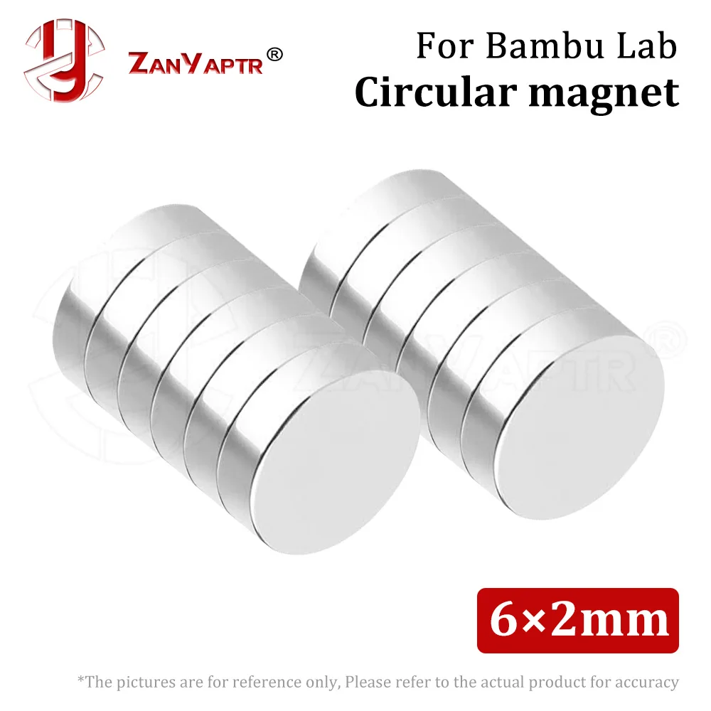 Для Bambu Lab креативная модель круглый магнит 6X2 мм DIY детали для деталей 3D-принтера
Для Bambu Lab креативная модель круглый магнит 6X2 мм DIY детали для деталей 3D-принтера