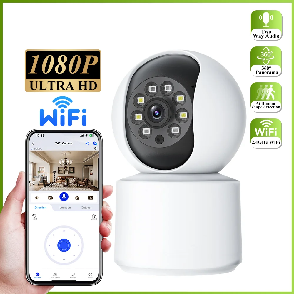 Камера для собак с помощью приложения для телефона, детская камера безопасности в помещении с Wi-Fi, 360° ° Панорамирование и наклон, двустороннее аудио, приложение Kolintom ночного видения
Камера для собак с помощью приложения для телефона, детская камера безопасности в помещении с Wi-Fi, 360° ° Панорамирование и наклон, двустороннее аудио, приложение Kolintom ночного видения