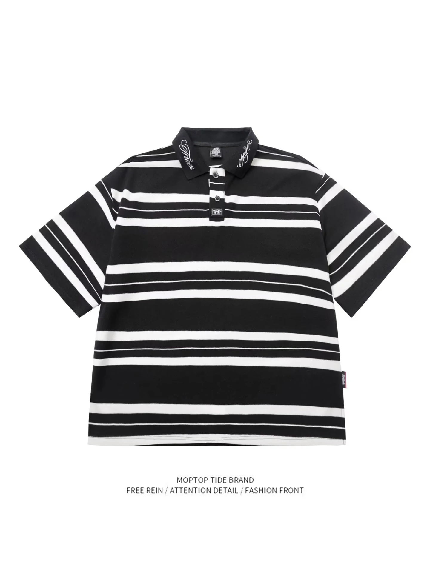 Retro Japanese Style Heavyweight Striped Short Sleeve Casual Loose Five-Quarter Length round Neck T-Shirt for Men And Women
Retro Japanese Style Heavyweight Striped Short Sleeve Casual Loose Five-Quarter Length round Neck T-Shirt for Men And Women