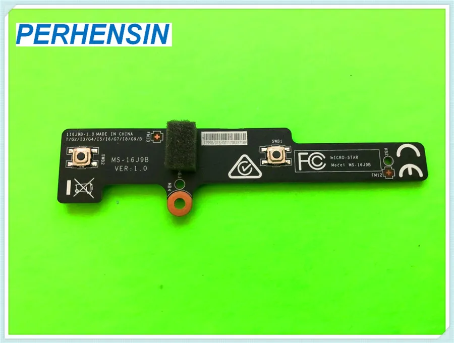 MS-16J9B FOR MSI Power Reset BOARD GE72VR 6RF MS-1179B GE62VR M067010SS2181-03 100% Perfect Work
MS-16J9B FOR MSI Power Reset BOARD GE72VR 6RF MS-1179B GE62VR M067010SS2181-03 100% Perfect Work