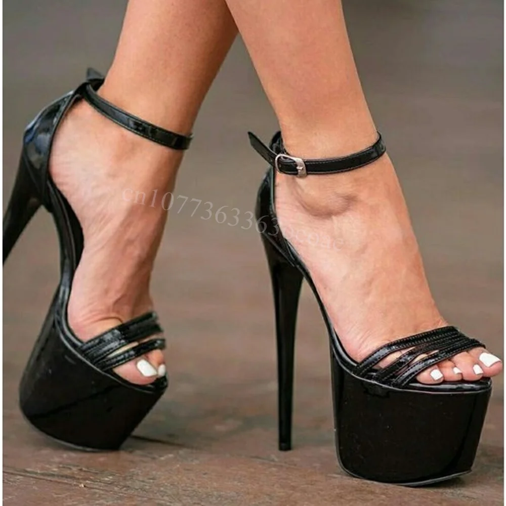 Ankle Strap Platform Sandals Matte Leather Open Toe Shoes for Women Thin High Heels Fashion Shoes 2025 Zapatos Para Mujere
Ankle Strap Platform Sandals Matte Leather Open Toe Shoes for Women Thin High Heels Fashion Shoes 2025 Zapatos Para Mujere