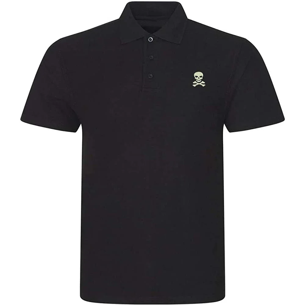 Lyprerazy Men's Polo Shirt Skull and Crossbones Embroidered Short Sleeve Polo-Shirt Embroidery Casual Golf Shirt
Lyprerazy Men's Polo Shirt Skull and Crossbones Embroidered Short Sleeve Polo-Shirt Embroidery Casual Golf Shirt