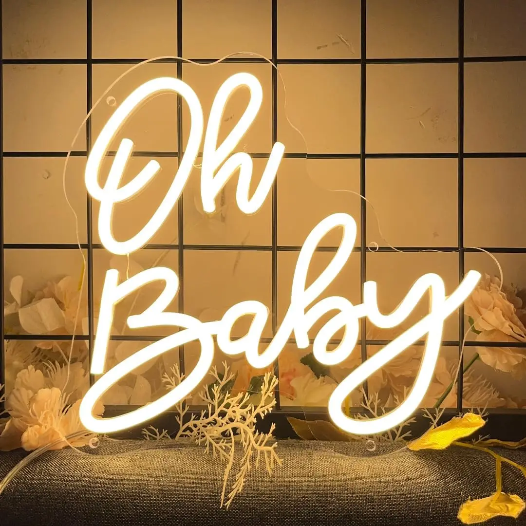 Неоновая вывеска Oh Baby для свадьбы, фотообои неоновые с питанием от USB, Настенный декор для стены, дня рождения, домашний декор
Неоновая вывеска Oh Baby для свадьбы, фотообои неоновые с питанием от USB, Настенный декор для стены, дня рождения, домашний декор