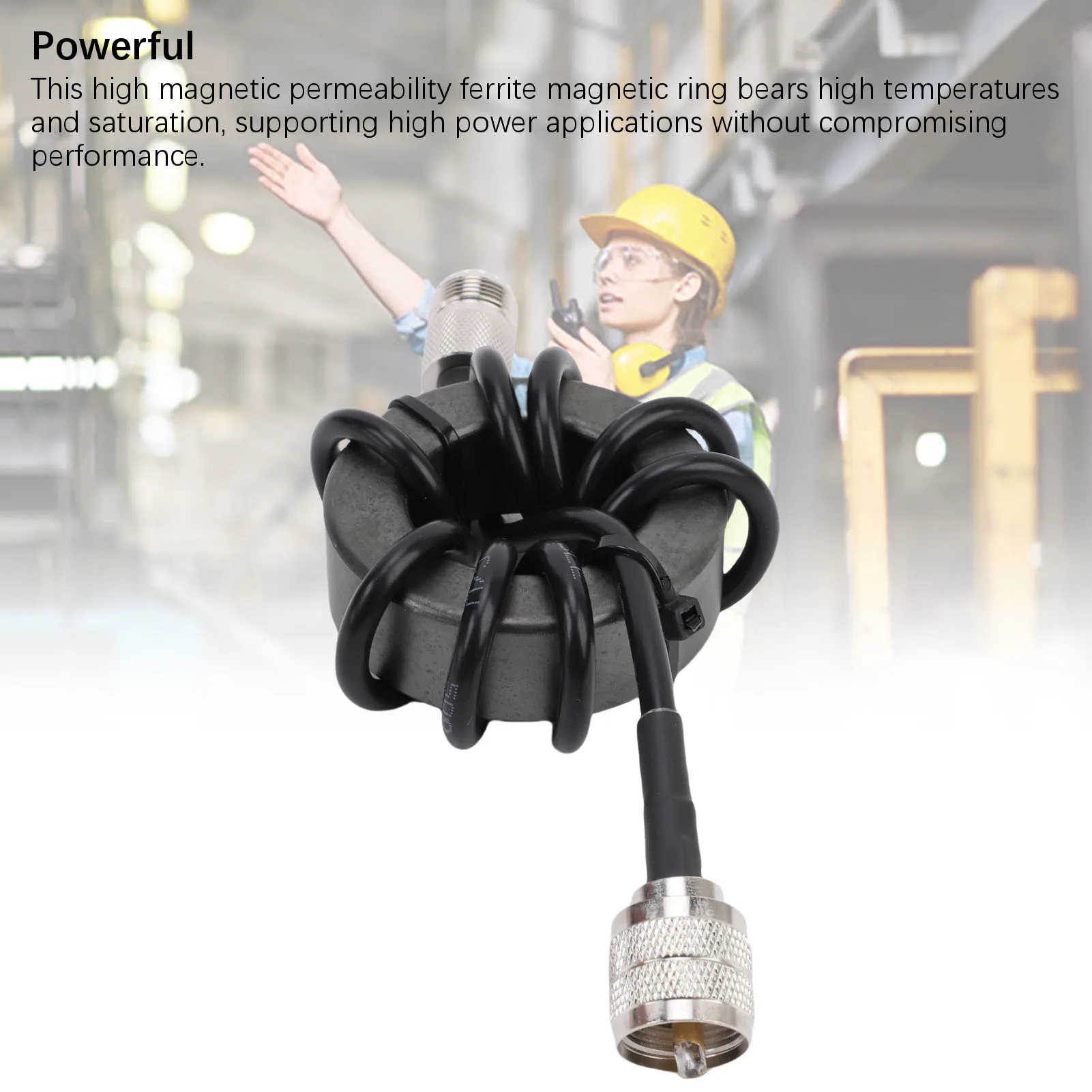ZP614 EM43 Shortwave Choke Magnetic Ring 1.8 to 30MHz Anti Interference 1:1 Current Type Balun
ZP614 EM43 Shortwave Choke Magnetic Ring 1.8 to 30MHz Anti Interference 1:1 Current Type Balun