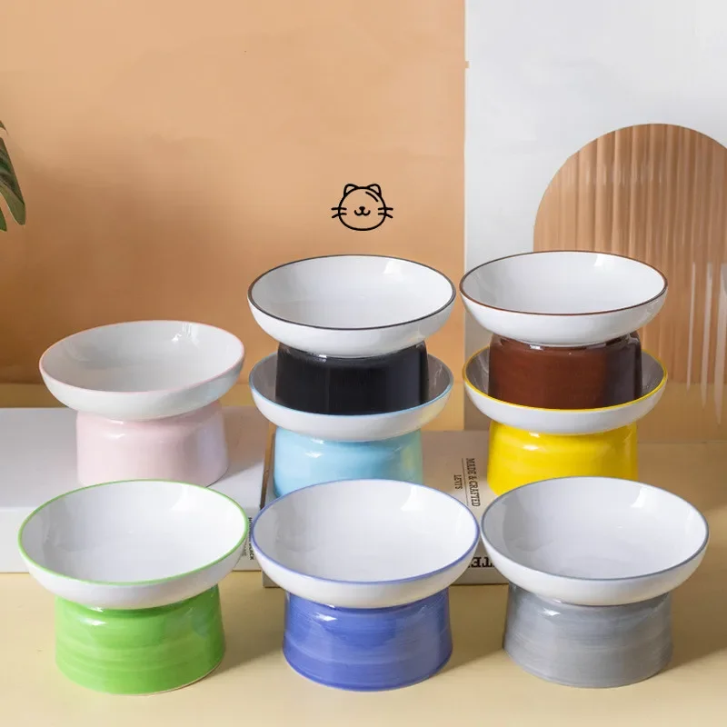 Premium Ceramics Dog Cat Feeding Bowl with High Foot Protection and Flat/Slant Mouth Design Dog Accessories
Premium Ceramics Dog Cat Feeding Bowl with High Foot Protection and Flat/Slant Mouth Design Dog Accessories
