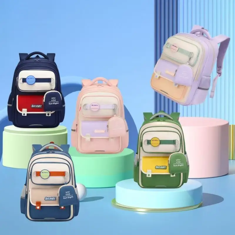 Sun Eight Boy Girl School Bag Grade 1-6 Primary Student Shoulder Orthopedic Backpack Large Capacity Water Proof Light Mochilas
Sun Eight Boy Girl School Bag Grade 1-6 Primary Student Shoulder Orthopedic Backpack Large Capacity Water Proof Light Mochilas