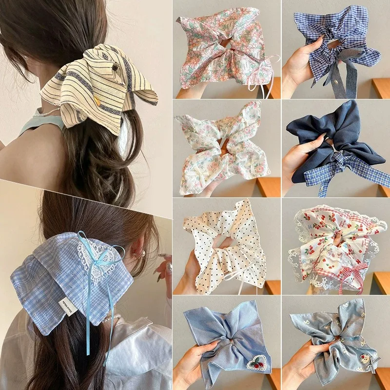 French Country Style Square Scarf Hair Tie Ponytail Holder Atmospheric Hair Band Elastic Band Forest-Style Girly Wide Hair Tie H
French Country Style Square Scarf Hair Tie Ponytail Holder Atmospheric Hair Band Elastic Band Forest-Style Girly Wide Hair Tie H