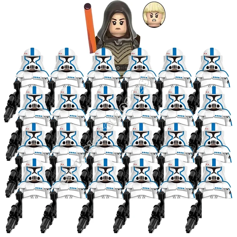 Star Wars Minifigure 25pcs/Set Commando 501st cody Thorn Blocks Technic Captain Vaughn Figurine Wrecker Wars Bricks Figure Toys
Star Wars Minifigure 25pcs/Set Commando 501st cody Thorn Blocks Technic Captain Vaughn Figurine Wrecker Wars Bricks Figure Toys