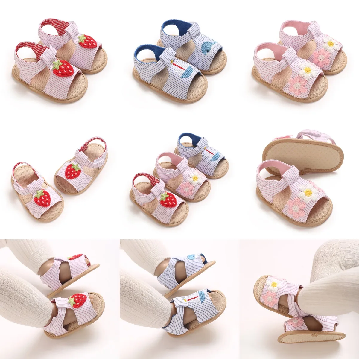 0-1 Year NEW High-Quality Sandals Soft Sole Summer Infant Wedding Flat Shoes Beach Sandal Newborn Crib Shoes First Walkers
0-1 Year NEW High-Quality Sandals Soft Sole Summer Infant Wedding Flat Shoes Beach Sandal Newborn Crib Shoes First Walkers