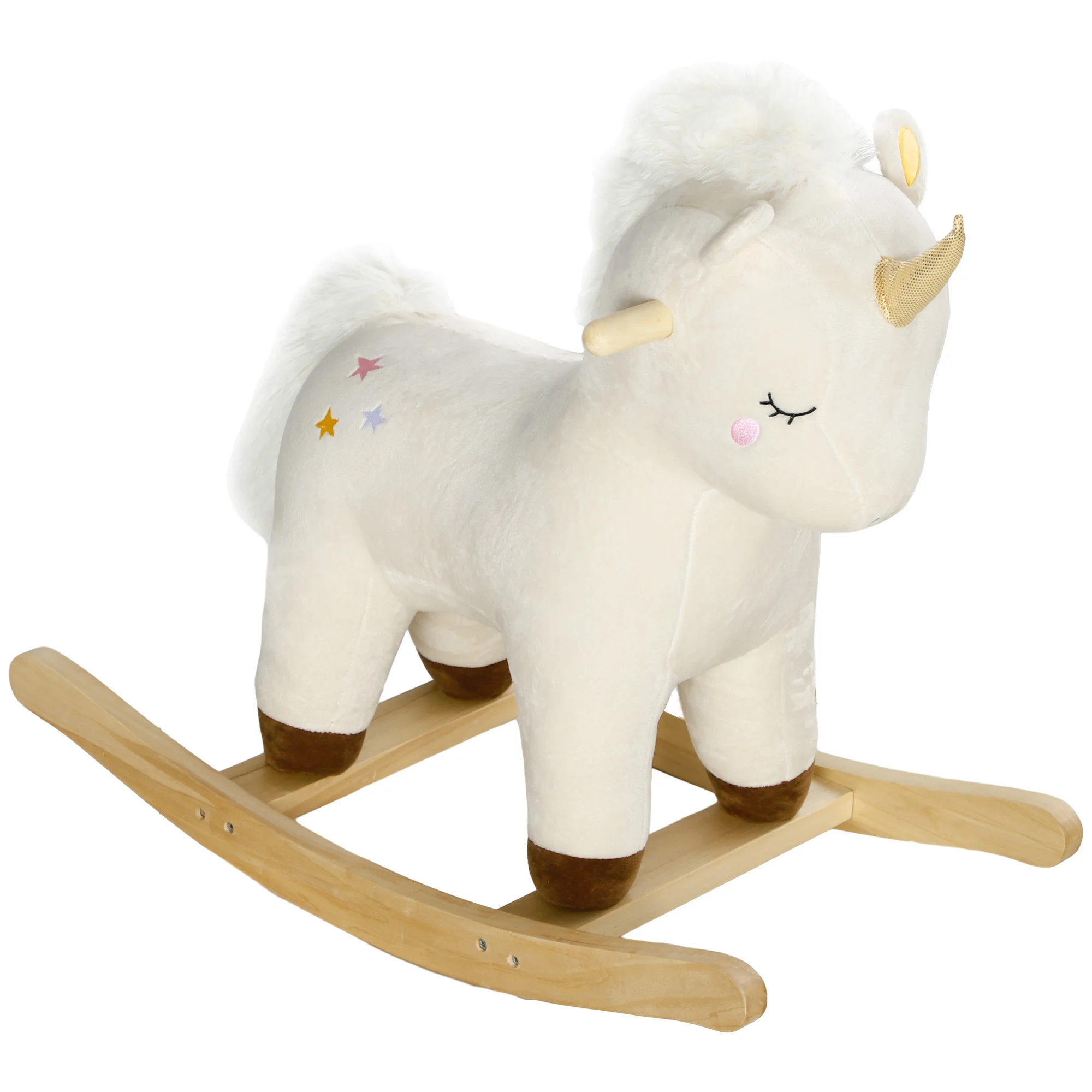Unicorn Plush Rocking Toy with Rainbow Mane and Galloping Sounds for Ages 3-6
Unicorn Plush Rocking Toy with Rainbow Mane and Galloping Sounds for Ages 3-6