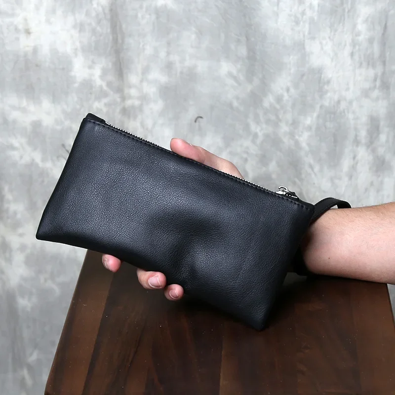 Men's Full-Grain Leather Business Clutch Zippered Spacious Organizer Soft Cowhide Sleek Travel Essentials Storage
Men's Full-Grain Leather Business Clutch Zippered Spacious Organizer Soft Cowhide Sleek Travel Essentials Storage
