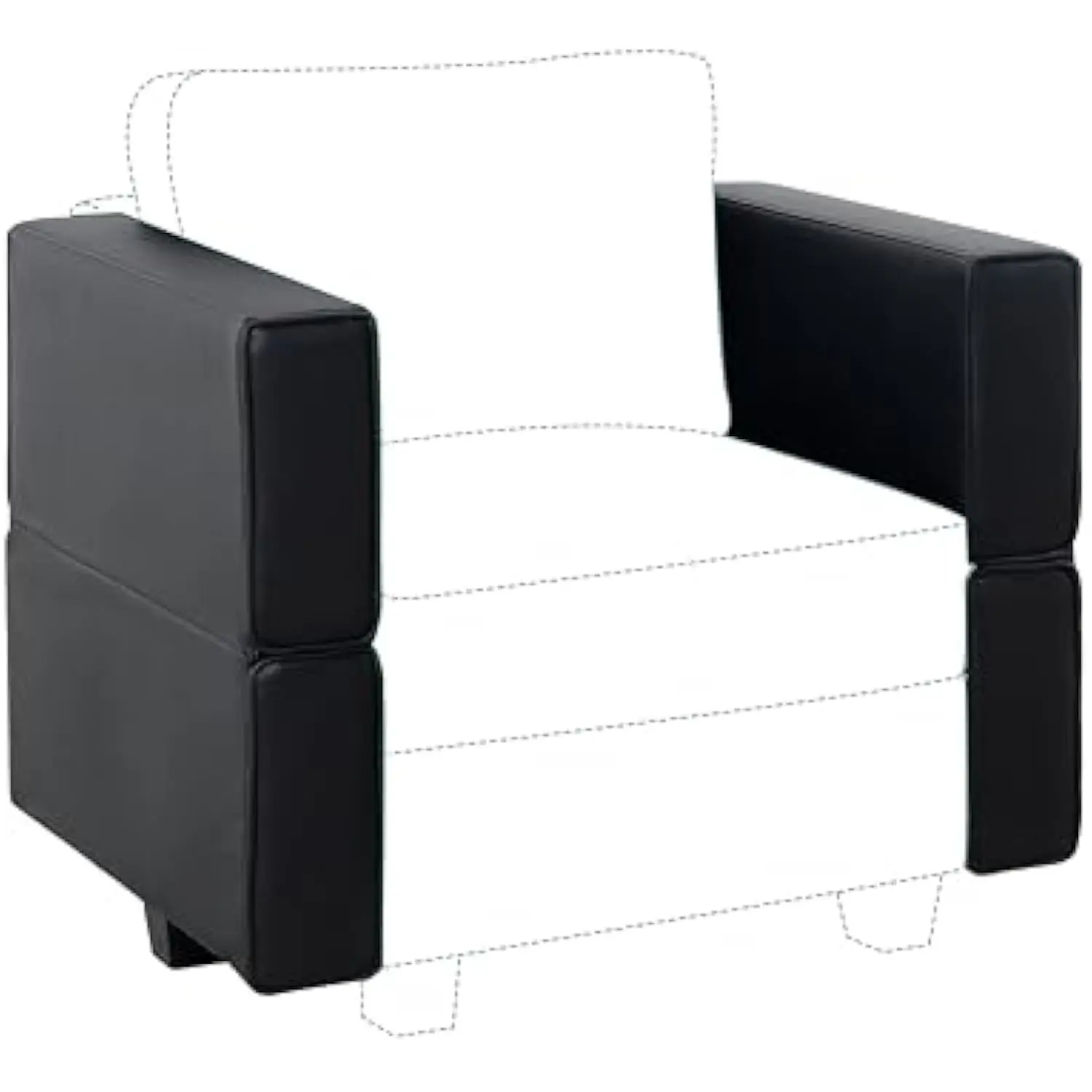 Sarah Modular Sofa Armrest Module for Modular Sectional Sofa Couch Side Armrest, Black, Air Leather
Sarah Modular Sofa Armrest Module for Modular Sectional Sofa Couch Side Armrest, Black, Air Leather
