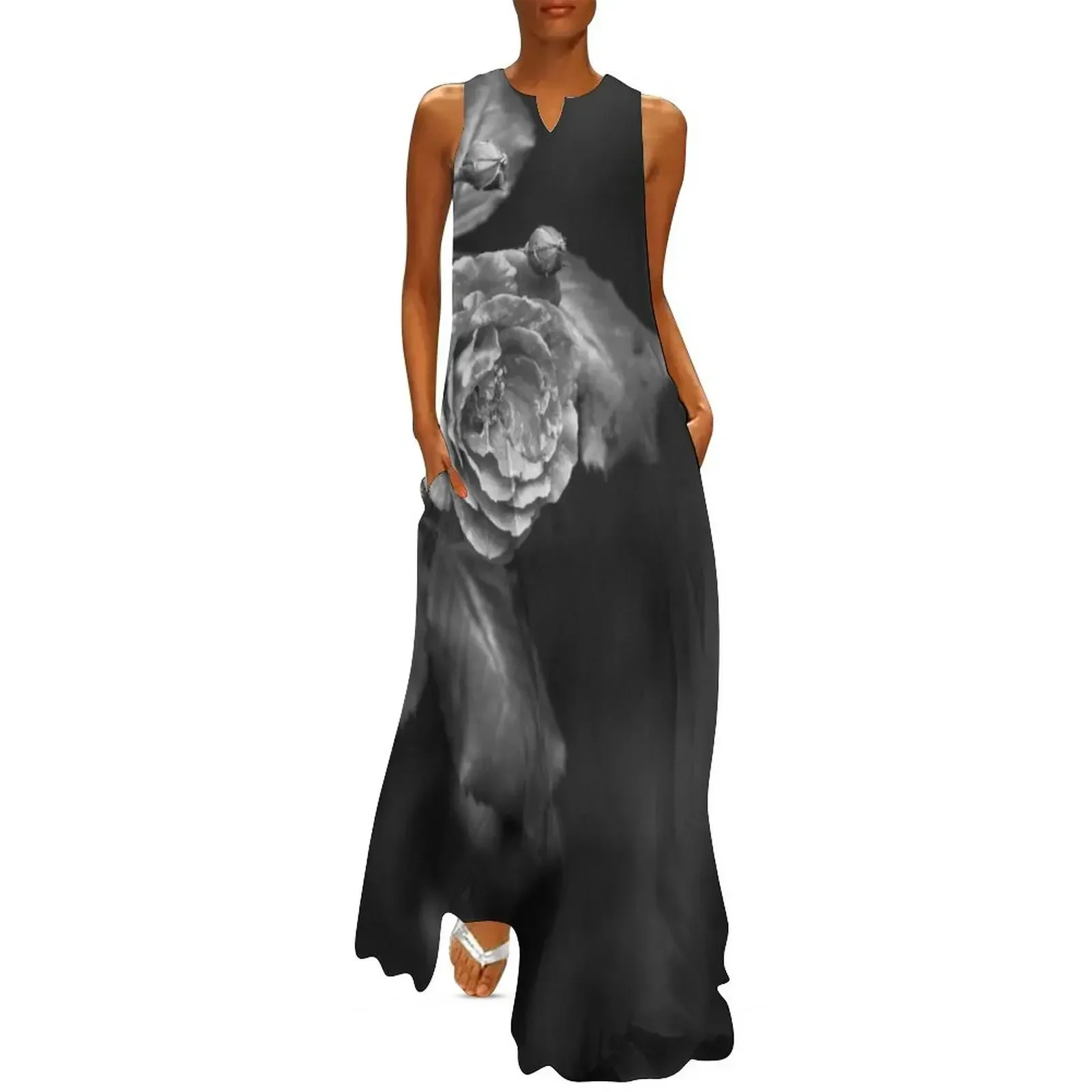 Black and white monochromatic rose Long Dress summer dress womens 2025 Dress woman evening ladies womans clothing
Black and white monochromatic rose Long Dress summer dress womens 2025 Dress woman evening ladies womans clothing