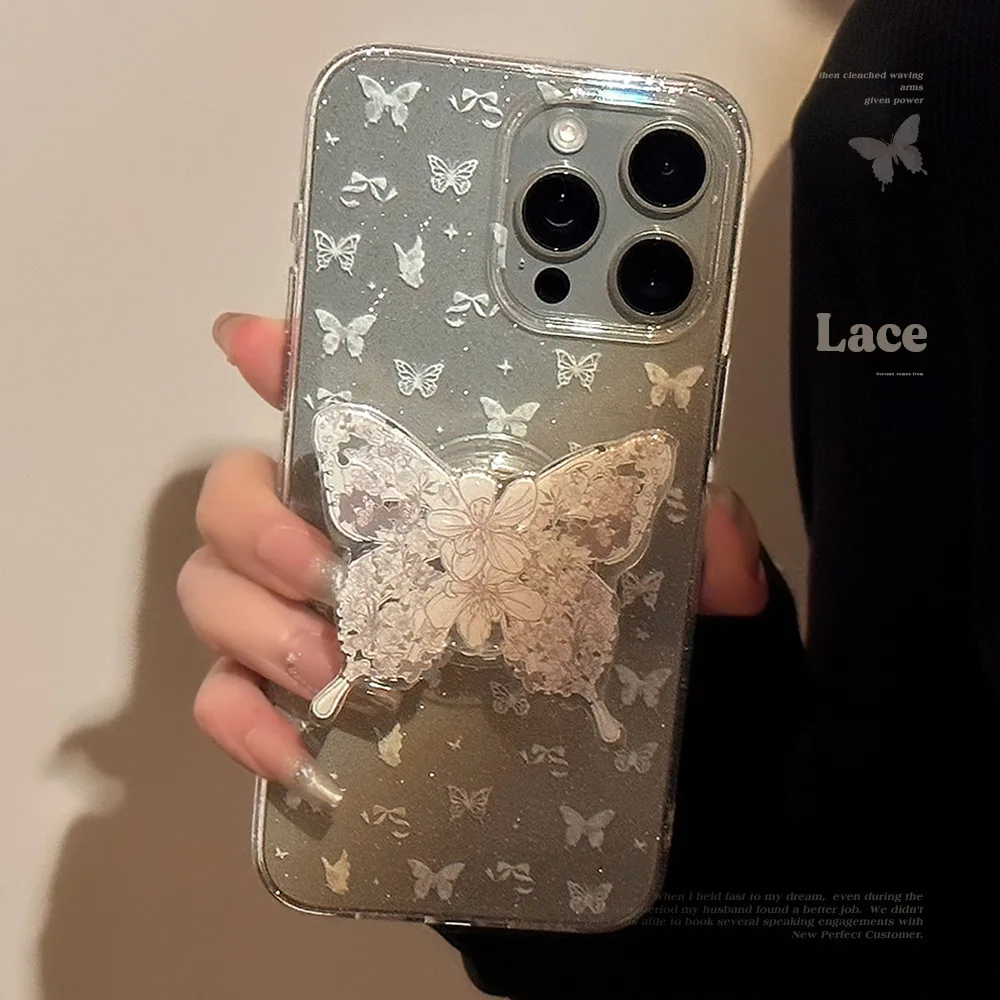 Роскошный белый чехол-подставка с бабочкой подходит для 15plus нового iPhone 15 11 12 13promax анти-капля красивый модный темперамент
Роскошный белый чехол-подставка с бабочкой подходит для 15plus нового iPhone 15 11 12 13promax анти-капля красивый модный темперамент