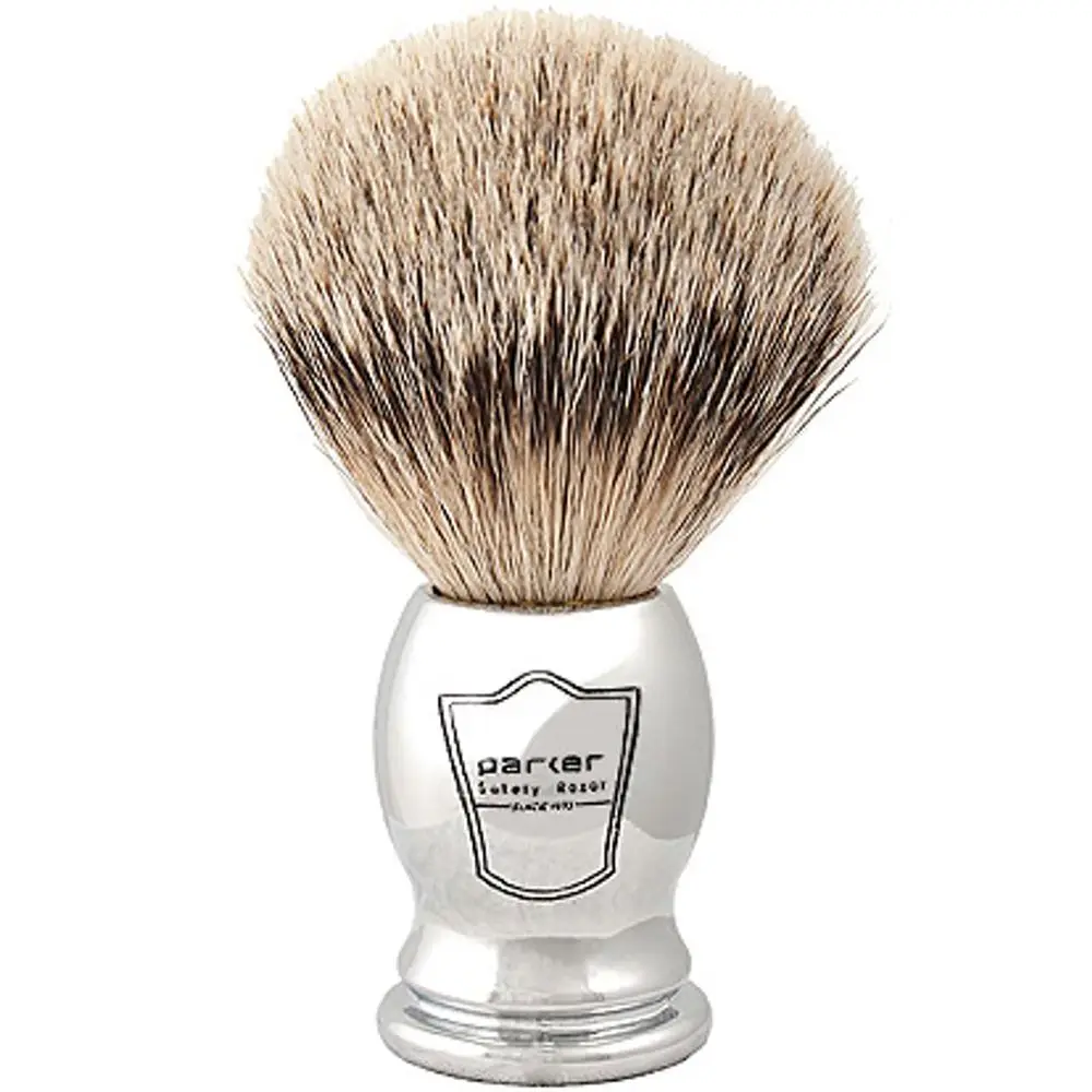 100% Silvertip Shaving Brush with Chrome Handle and Stand - Premium 3-Band Bristles for a Smooth, Luxurious Lather
100% Silvertip Shaving Brush with Chrome Handle and Stand - Premium 3-Band Bristles for a Smooth, Luxurious Lather
