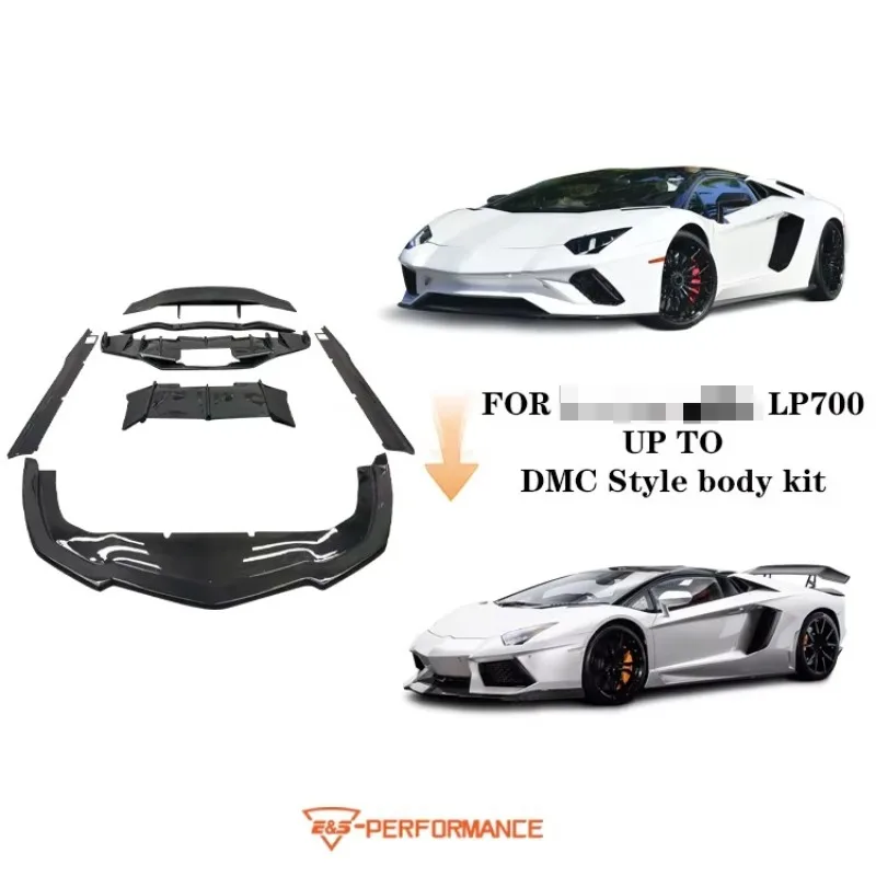 For Aventador LP700 2011-2019 to DMC Style Carbon Fiber Front Lip Rear Diffuser Side Skirts Spoiler Body Kit
For Aventador LP700 2011-2019 to DMC Style Carbon Fiber Front Lip Rear Diffuser Side Skirts Spoiler Body Kit