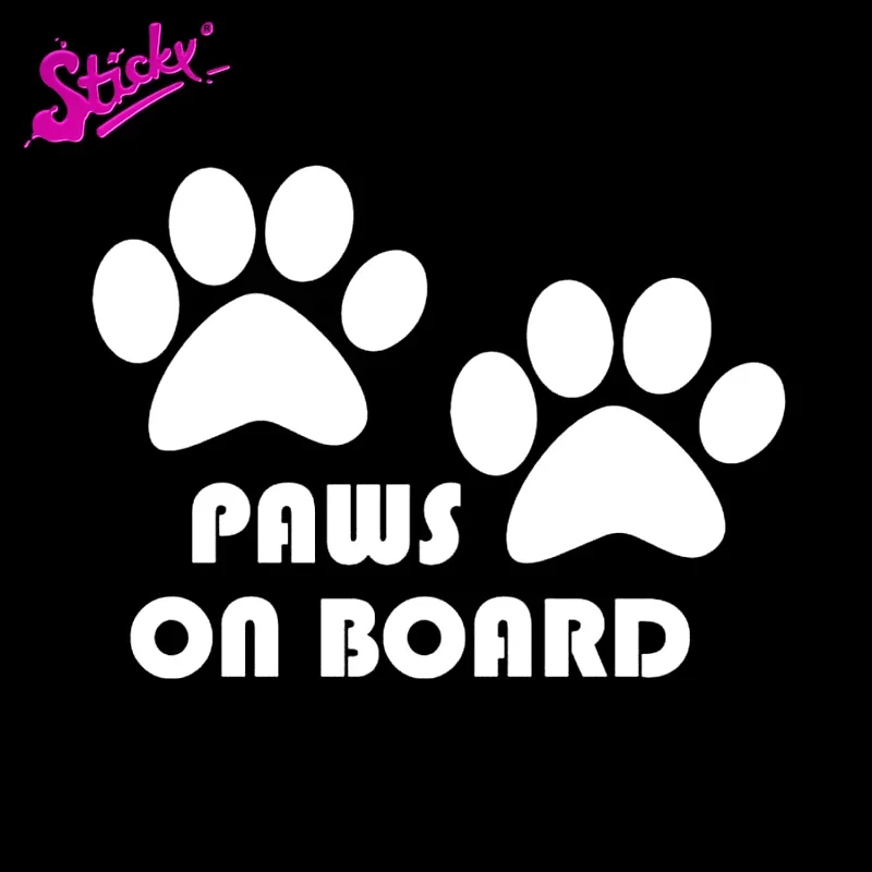 Paws on Board Dog Puppy Foot Vinyl Car Stickers - Waterproof Decals for Cars, Trucks, SUVs,Window ,Bumper, Laptop
Paws on Board Dog Puppy Foot Vinyl Car Stickers - Waterproof Decals for Cars, Trucks, SUVs,Window ,Bumper, Laptop