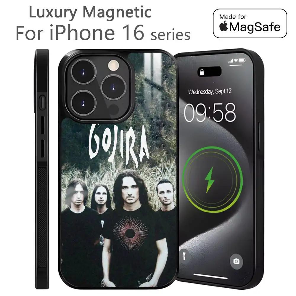 G-Gojira Mental Band Phone Case For iPhone 16 15 14 13 Pro Max Plus Mini Magnetic Magsafe Wireless Charging Cover
G-Gojira Mental Band Phone Case For iPhone 16 15 14 13 Pro Max Plus Mini Magnetic Magsafe Wireless Charging Cover