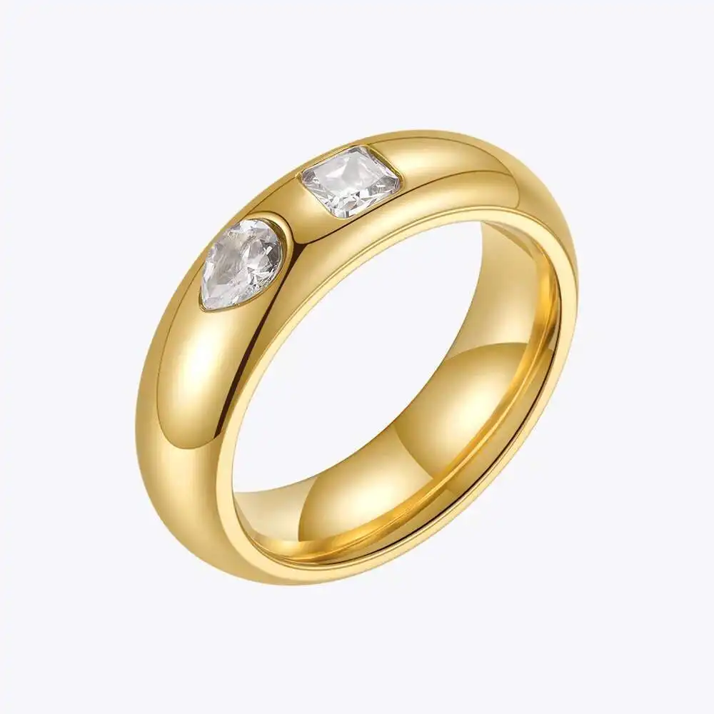 ENFASHION Zircon Wedding Rings For Women Gold Color Aesthetic Ring 2021 Stainless Steel Fashion Jewelry Anillos Mujer R214146
ENFASHION Zircon Wedding Rings For Women Gold Color Aesthetic Ring 2021 Stainless Steel Fashion Jewelry Anillos Mujer R214146