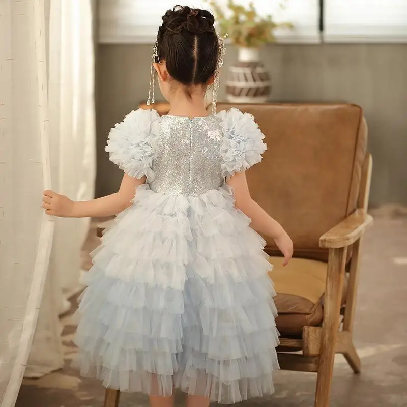 Girls Sequins Cake Dress Spring Princess Dress Tulle Tutu Skirt Piano Competition Mid-Length High-End Dress
Girls Sequins Cake Dress Spring Princess Dress Tulle Tutu Skirt Piano Competition Mid-Length High-End Dress