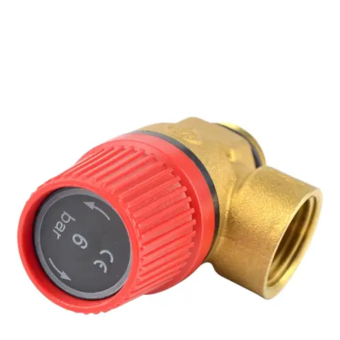 1 1.5 2 2.5 3 4 -10 Bar Fix G1/2" 3/4" 1" BSP Male Female Brass Drain Pressure Air Relief Safety Valve Switch Solar Water Heater