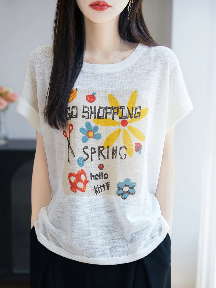 25New Summer Short Sleeves O-Neck T-Shirt Large Size Jacquard T-Shirt Women's High Grade T-Shirt Fashion Comfortable T-Shirt Top
25New Summer Short Sleeves O-Neck T-Shirt Large Size Jacquard T-Shirt Women's High Grade T-Shirt Fashion Comfortable T-Shirt Top