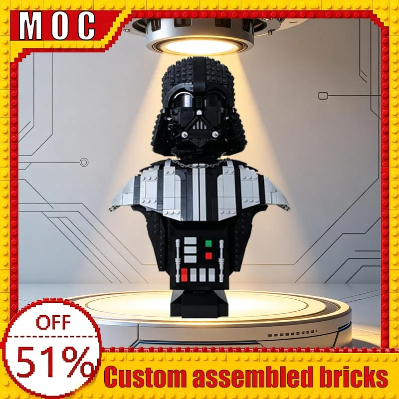 1868PCS Sci-Fi Hero Figure Bust Custom Technology Building Blocks MOC Model Educational Assembly Toy Home Decor Birthday Gifts
1868PCS Sci-Fi Hero Figure Bust Custom Technology Building Blocks MOC Model Educational Assembly Toy Home Decor Birthday Gifts