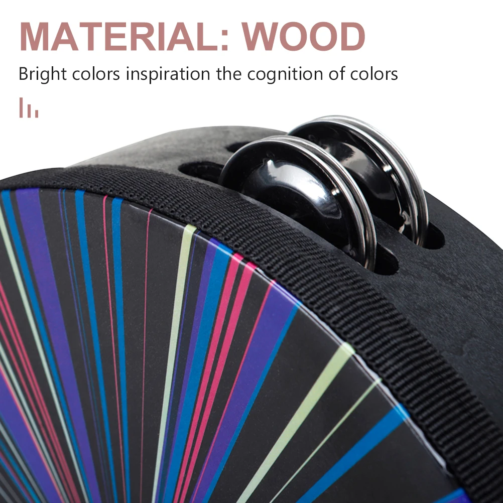 Double Row Tambourine Wooden Hand Drum Musical Instrument Early Educational Sensory Development Kids Learning Musical Instrument
Double Row Tambourine Wooden Hand Drum Musical Instrument Early Educational Sensory Development Kids Learning Musical Instrument