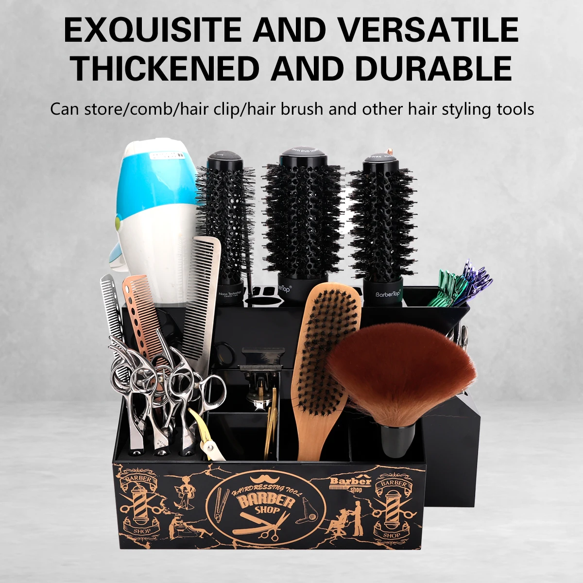 Профессиональный органайзер для салона красоты: коробка для хранения инструментов, подставка для парикмахерских ножниц, держатель для щеток, расчесок и косметических принадлежностей, портативный органайзер для салона
Профессиональный органайзер для салона красоты: коробка для хранения инструментов, подставка для парикмахерских ножниц, держатель для щеток, расчесок и косметических принадлежностей, портативный органайзер для салона