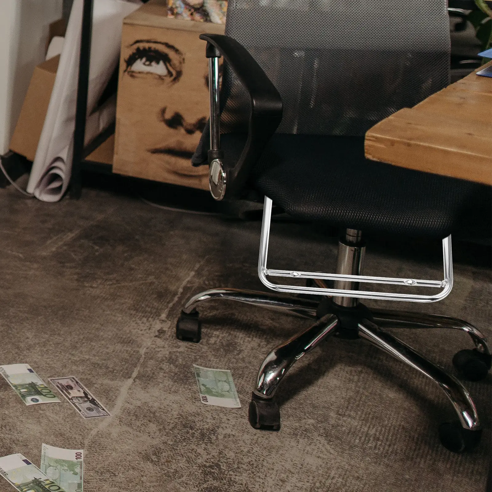 1Pcs Stainless Steel Footrest Rack One-Piece Electroplating Under Desk for Office Leg Supporter Silver Office Desk Footrest
1Pcs Stainless Steel Footrest Rack One-Piece Electroplating Under Desk for Office Leg Supporter Silver Office Desk Footrest