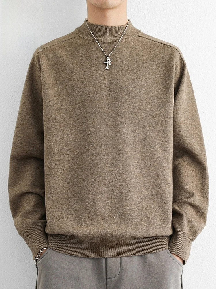 Men's Winter Thiened Warm f-High Collar Knitted Sweater Casual Sle Base Layer Long Sve T-irt for Youth
Men's Winter Thiened Warm f-High Collar Knitted Sweater Casual Sle Base Layer Long Sve T-irt for Youth