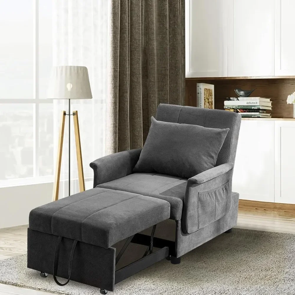 3-in-1 Convertible Futon Chair Bed Sleeper Sofa Pull Out Sofa Bed w/Adjustable Backrest Tufted Fabric Chaise Lounge Couch
3-in-1 Convertible Futon Chair Bed Sleeper Sofa Pull Out Sofa Bed w/Adjustable Backrest Tufted Fabric Chaise Lounge Couch
