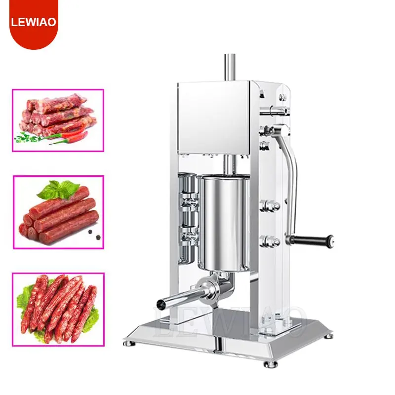 Multiple Capacities Manual Sausage Stuffer Stainless Steel Filling Machine Industrial Vertical Sausage Machine
Multiple Capacities Manual Sausage Stuffer Stainless Steel Filling Machine Industrial Vertical Sausage Machine